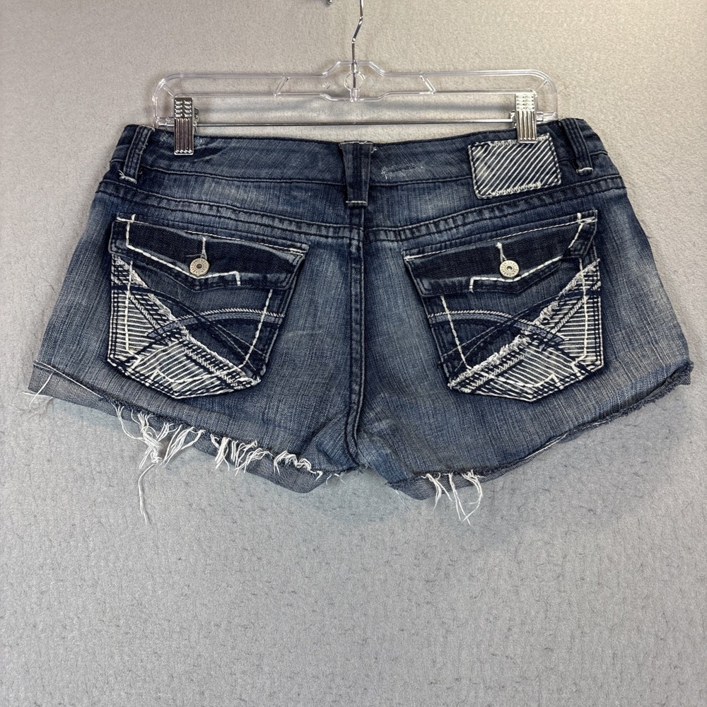 Union Bay Size 11 Cut Off Low Rise Jean Shorts Distressed Y2K